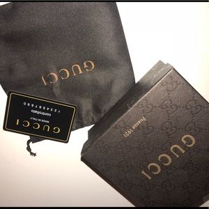 Gucci belt box and duster bag